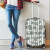 Airplane Luggage Pattern Print Luggage Cover Protector-grizzshop