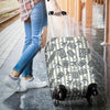 Airplane Luggage Pattern Print Luggage Cover Protector-grizzshop