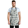 Airplane Luggage Pattern Print Men's Apron-grizzshop