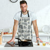 Airplane Luggage Pattern Print Men's Apron-grizzshop