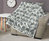 Airplane Luggage Pattern Print Quilt-grizzshop