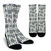 Airplane Luggage Pattern Print Unisex Crew Socks-grizzshop