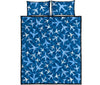 Airplane Pattern Print Bed Set Quilt-grizzshop