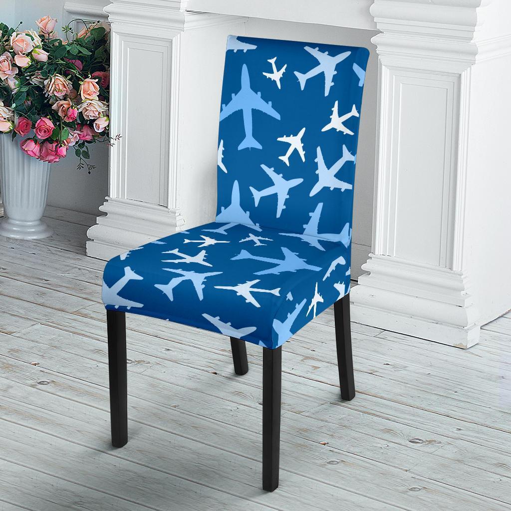 Airplane Pattern Print Chair Cover-grizzshop