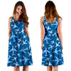 Airplane Pattern Print Dress-grizzshop