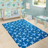 Airplane Pattern Print Floor Mat-grizzshop