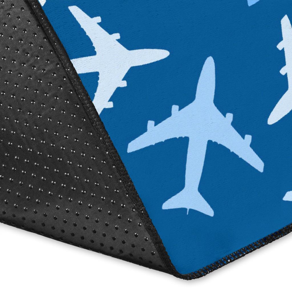 Airplane Pattern Print Floor Mat-grizzshop