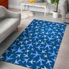 Airplane Pattern Print Floor Mat-grizzshop