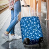 Airplane Pattern Print Luggage Cover Protector-grizzshop