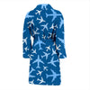 Airplane Pattern Print Men Long Robe-grizzshop