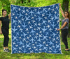 Airplane Pattern Print Quilt-grizzshop