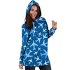 Airplane Pattern Print Women Hoodie Dress-grizzshop