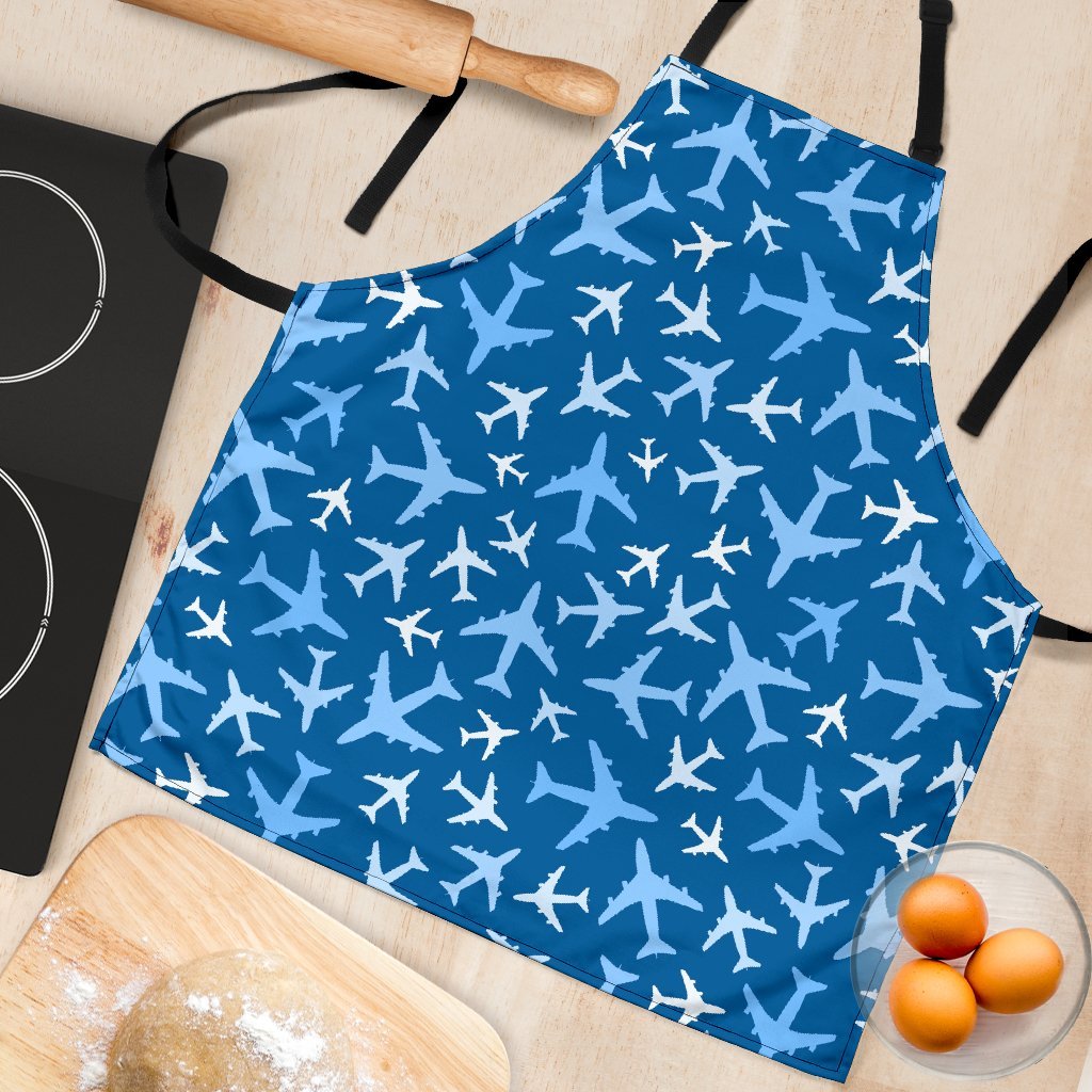 Airplane Pattern Print Women's Apron-grizzshop