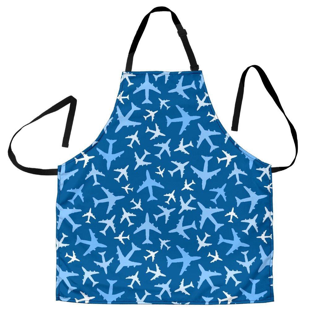 Airplane Pattern Print Women's Apron-grizzshop