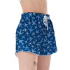 Airplane Pattern Print Women's Shorts-grizzshop