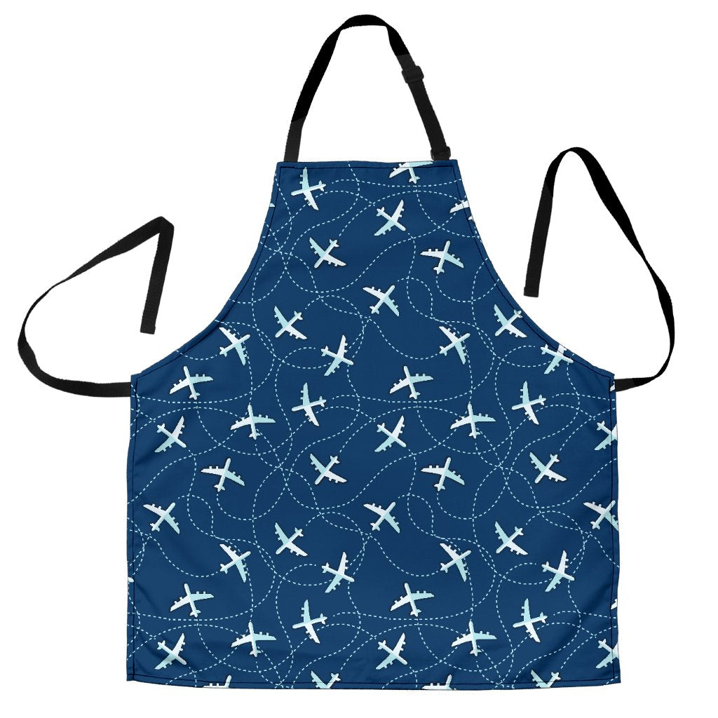 Airplane Print Pattern Men's Apron-grizzshop