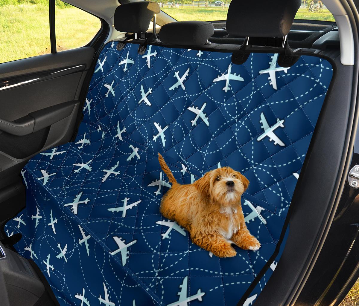 Airplane Print Pattern Pet Car Seat Cover-grizzshop