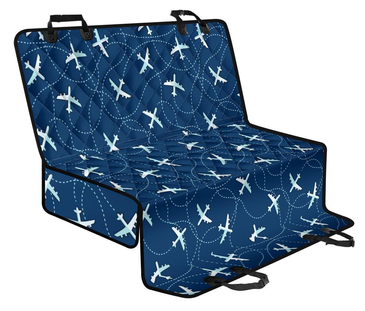 Airplane Print Pattern Pet Car Seat Cover-grizzshop