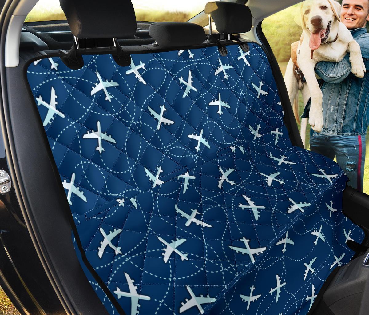 Airplane Print Pattern Pet Car Seat Cover-grizzshop