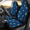 Airplane Print Pattern Universal Fit Car Seat Covers-grizzshop