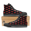 Akatsuki Print Pattern Black High Top Shoes-grizzshop