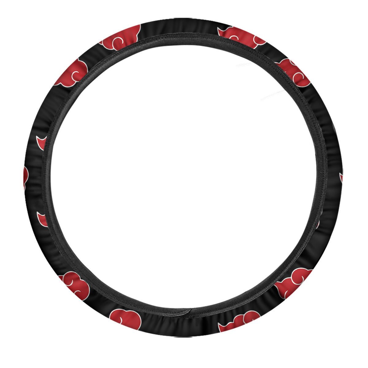 Akatsuki Print Pattern Car Steering Wheel Cover-grizzshop