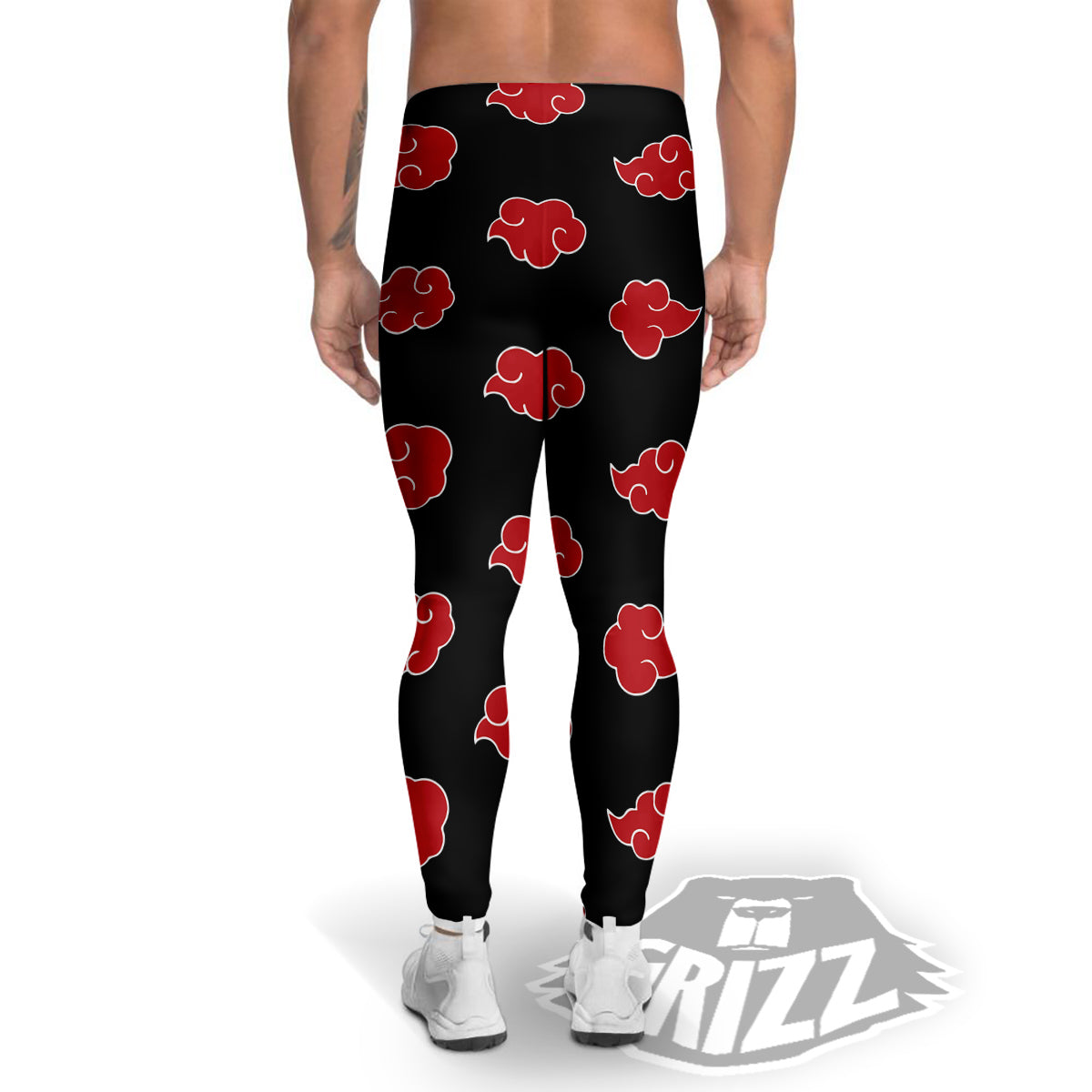 Akatsuki Print Pattern Men's Leggings-grizzshop