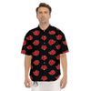 Akatsuki Print Pattern Men's Short Sleeve Shirts-grizzshop