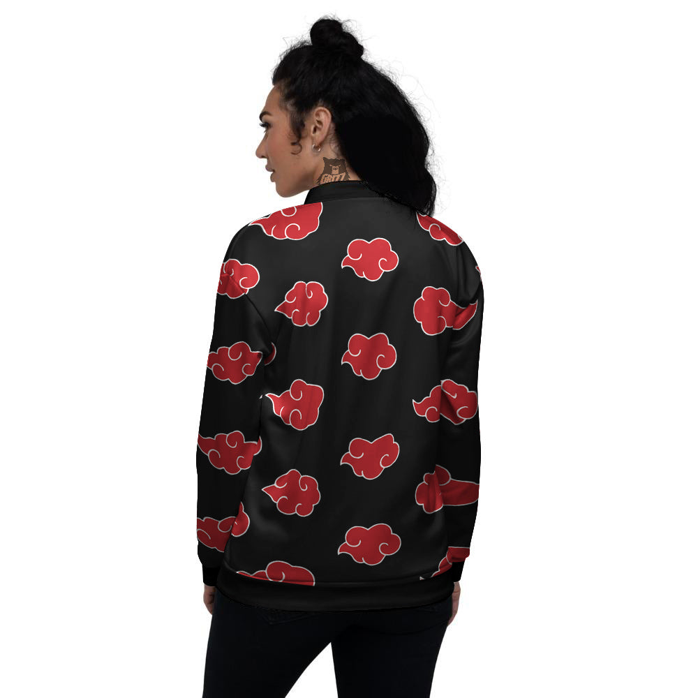 Akatsuki Print Pattern Women's Bomber Jacket-grizzshop