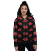 Akatsuki Print Pattern Women's Bomber Jacket-grizzshop