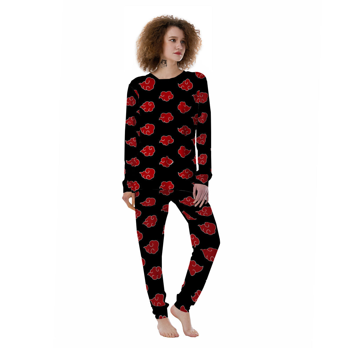 Akatsuki Print Pattern Women's Pajamas-grizzshop