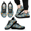 Akita Dog Pattern Print Black Sneaker Shoes For Men Women-grizzshop
