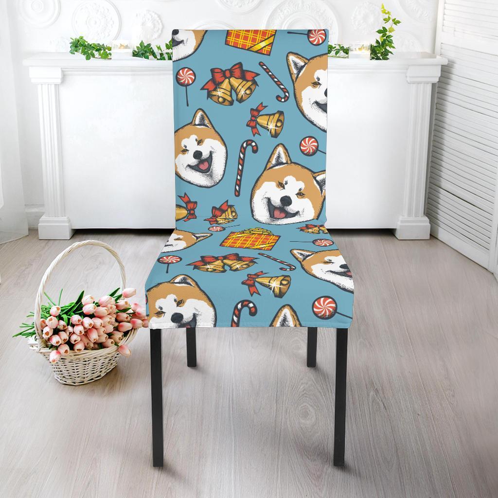 Akita Dog Pattern Print Chair Cover-grizzshop