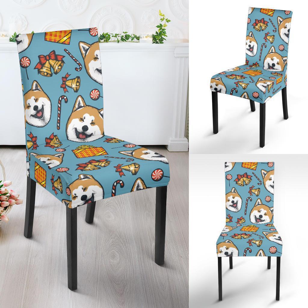 Akita Dog Pattern Print Chair Cover-grizzshop