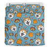 Akita Dog Pattern Print Duvet Cover Bedding Set-grizzshop