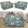 Akita Dog Pattern Print Loveseat Cover-grizzshop