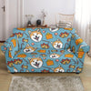 Akita Dog Pattern Print Loveseat Cover-grizzshop