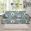 Akita Dog Pattern Print Sofa Covers-grizzshop