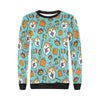 Akita Dog Pattern Print Women Crewneck Sweatshirt-grizzshop