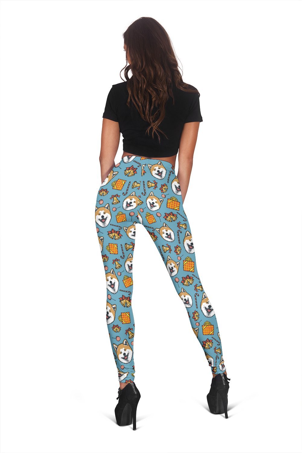 Akita Dog Pattern Print Women Leggings-grizzshop