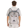 Alaskan Malamute Hand Drawn Print Men's Short Sleeve Shirts-grizzshop