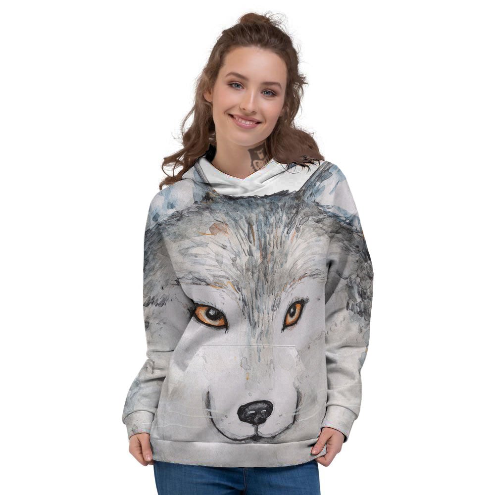 Alaskan Malamute Hand Drawn Print Women's Hoodie – Grizzshopping