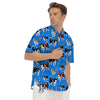 Alaskan Malamute Print Pattern Men's Short Sleeve Shirts-grizzshop