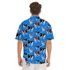 Alaskan Malamute Print Pattern Men's Short Sleeve Shirts-grizzshop