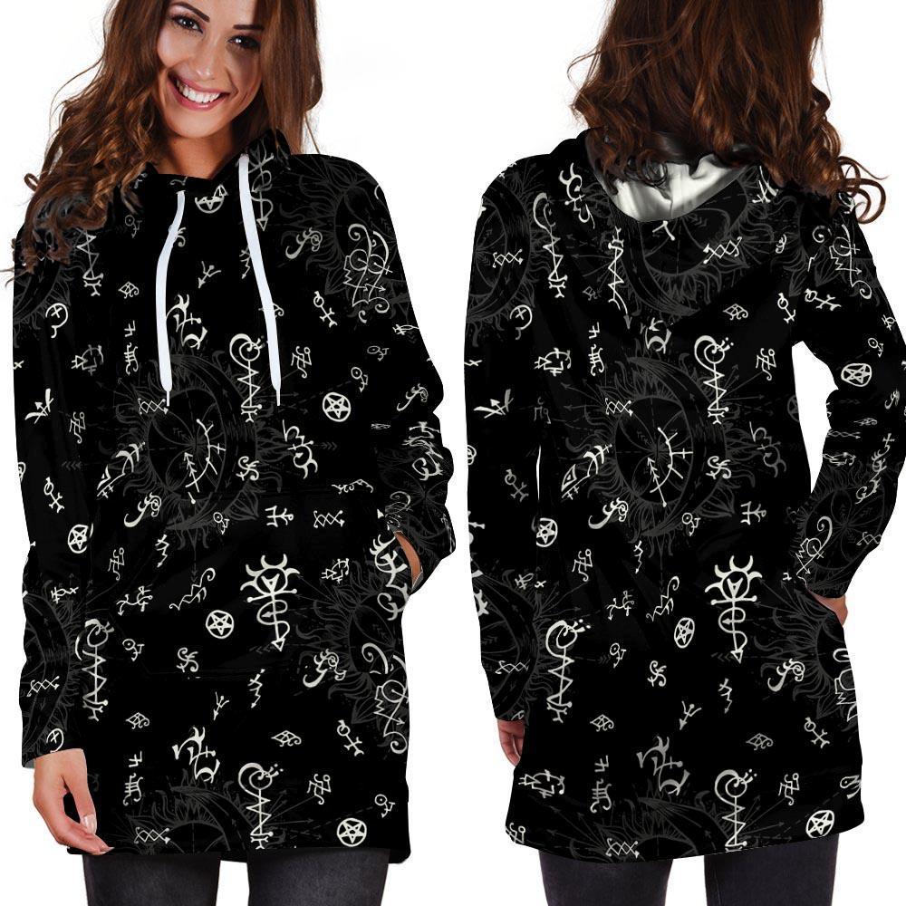 Alchemy Gothic Witch Hoodie Dress-grizzshop