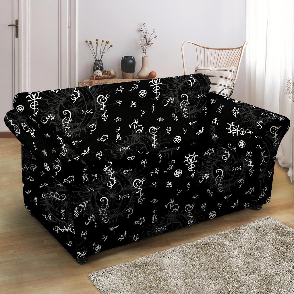 Alchemy Gothic Witch Loveseat Cover-grizzshop