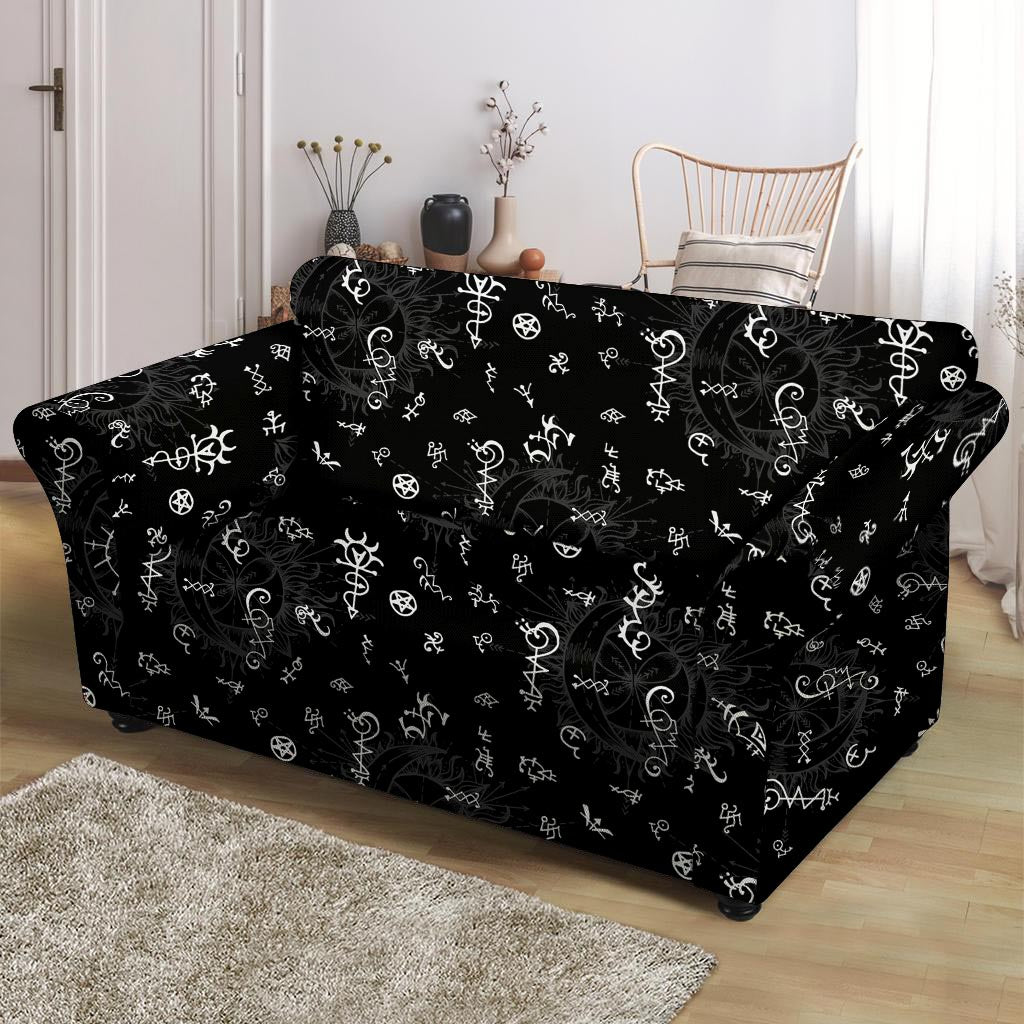 Alchemy Gothic Witch Loveseat Cover-grizzshop