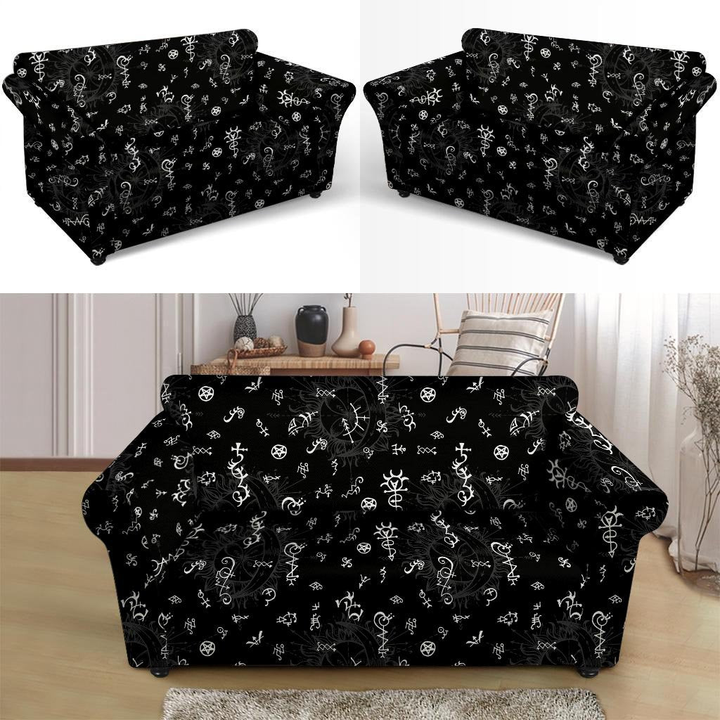 Alchemy Gothic Witch Loveseat Cover-grizzshop