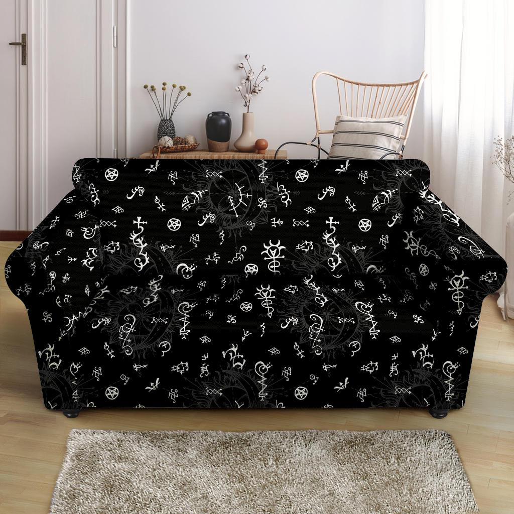 Alchemy Gothic Witch Loveseat Cover-grizzshop