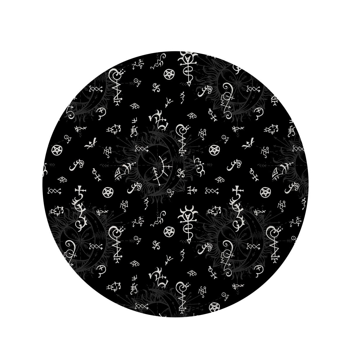 Alchemy Gothic Witch Round Rug-grizzshop